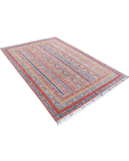 Shaal 5' 7" X 7' 11" Hand Knotted Wool Rug 5' 7" X 7' 11" (170 X 241) / Multi / Wool