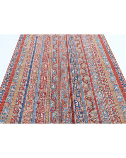 Shaal 5' 7" X 7' 11" Hand Knotted Wool Rug 5' 7" X 7' 11" (170 X 241) / Multi / Wool