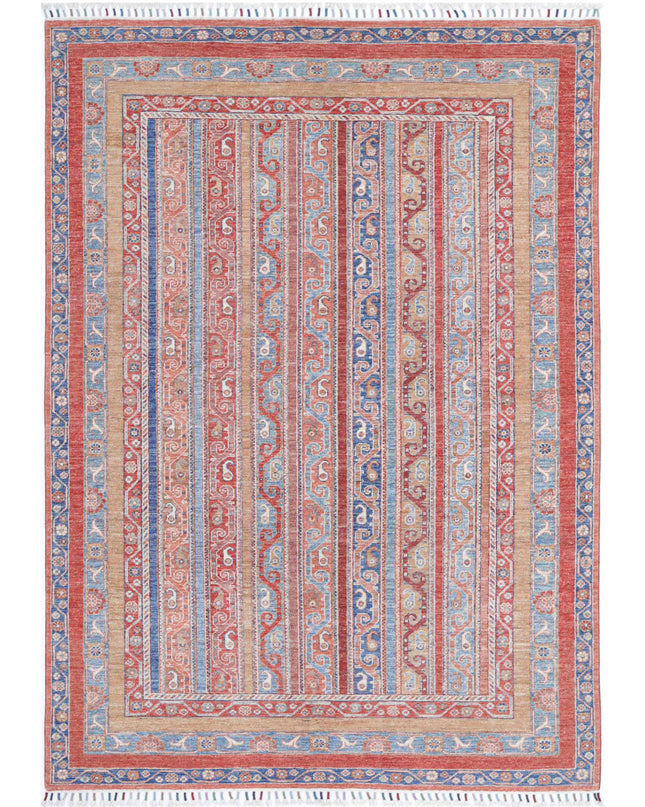 Shaal 5' 7" X 7' 11" Hand Knotted Wool Rug 5' 7" X 7' 11" (170 X 241) / Multi / Wool