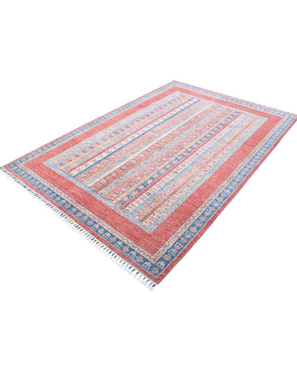 Shaal 5' 7" X 8' 1" Hand Knotted Wool Rug 5' 7" X 8' 1" (170 X 246) / Multi / Wool