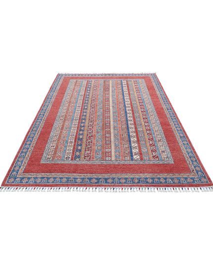 Shaal 5' 7" X 8' 1" Hand Knotted Wool Rug 5' 7" X 8' 1" (170 X 246) / Multi / Wool