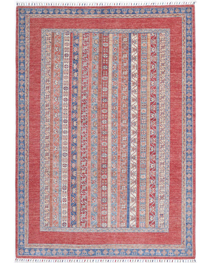 Shaal 5' 7" X 8' 1" Hand Knotted Wool Rug 5' 7" X 8' 1" (170 X 246) / Multi / Wool