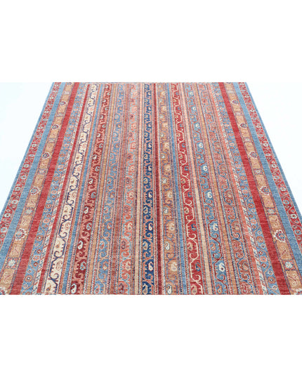 Shaal 5' 7" X 7' 9" Hand Knotted Wool Rug 5' 7" X 7' 9" (170 X 236) / Multi / Wool