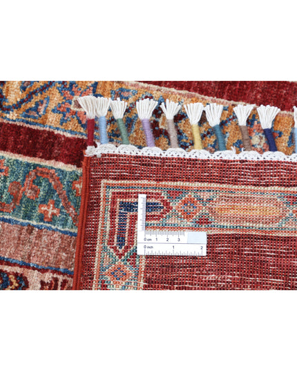 Shaal 5' 7" X 7' 11" Hand Knotted Wool Rug 5' 7" X 7' 11" (170 X 241) / Brown / Wool