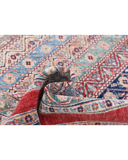 Shaal 5' 8" X 7' 7" Hand Knotted Wool Rug 5' 8" X 7' 7" (173 X 231) / Red / Wool