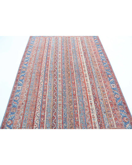 Shaal 5' 6" X 7' 9" Hand Knotted Wool Rug 5' 6" X 7' 9" (168 X 236) / Multi / Wool