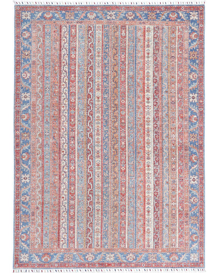 Shaal 5' 6" X 7' 9" Hand Knotted Wool Rug 5' 6" X 7' 9" (168 X 236) / Multi / Wool