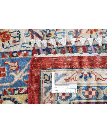 Shaal 5' 4" X 8' 8" Hand Knotted Wool Rug 5' 4" X 8' 8" (162 X 264) / Red / Wool