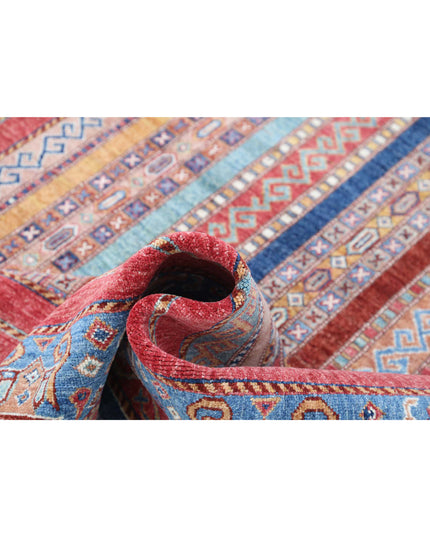 Shaal 5' 8" X 7' 11" Hand Knotted Wool Rug 5' 8" X 7' 11" (173 X 241) / Multi / Wool