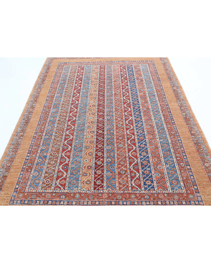 Shaal 5' 8" X 7' 11" Hand Knotted Wool Rug 5' 8" X 7' 11" (173 X 241) / Gold / Wool