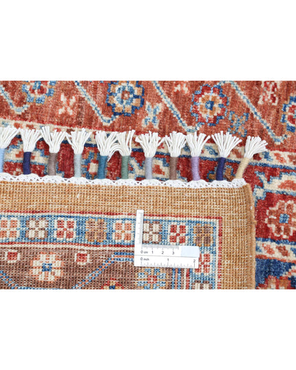 Shaal 5' 8" X 7' 11" Hand Knotted Wool Rug 5' 8" X 7' 11" (173 X 241) / Gold / Wool