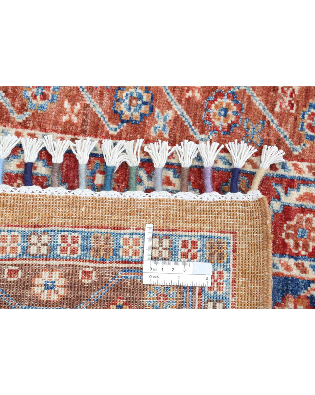 Shaal 5' 8" X 7' 11" Hand Knotted Wool Rug 5' 8" X 7' 11" (173 X 241) / Gold / Wool