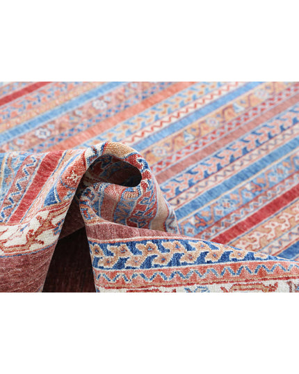 Shaal 5' 6" X 7' 9" Hand Knotted Wool Rug 5' 6" X 7' 9" (168 X 236) / Brown / Wool