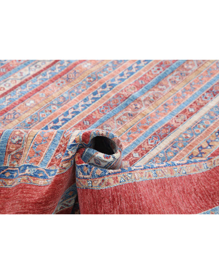 Shaal 5' 9" X 7' 9" Hand Knotted Wool Rug 5' 9" X 7' 9" (175 X 236) / Red / Wool