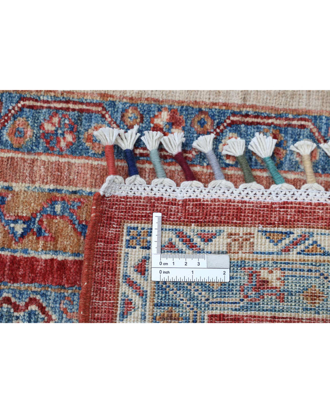 Shaal 5' 9" X 7' 9" Hand Knotted Wool Rug 5' 9" X 7' 9" (175 X 236) / Red / Wool