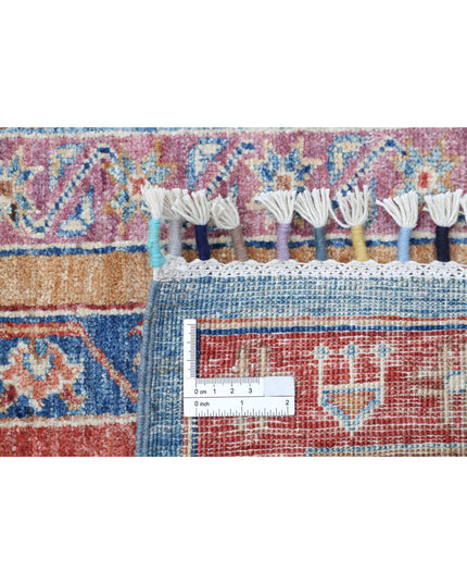 Shaal 5' 9" X 7' 8" Hand Knotted Wool Rug 5' 9" X 7' 8" (175 X 234) / Blue / Wool