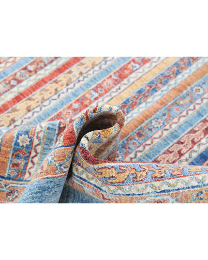 Shaal 5' 8" X 7' 6" Hand Knotted Wool Rug 5' 8" X 7' 6" (173 X 229) / Blue / Wool