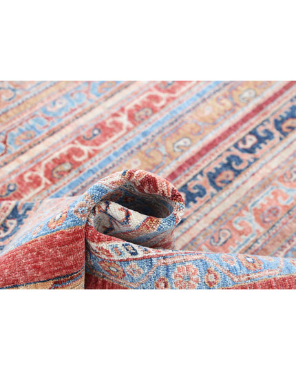 Shaal 5' 7" X 7' 10" Hand Knotted Wool Rug 5' 7" X 7' 10" (170 X 239) / Blue / Wool