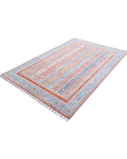 Shaal 5' 5" X 8' 4" Hand Knotted Wool Rug 5' 5" X 8' 4" (165 X 254) / Multi / Wool