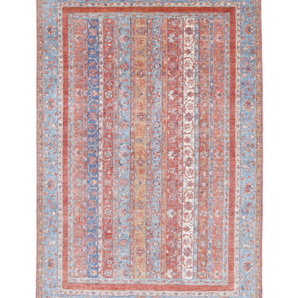 Shaal 5' 5" X 8' 4" Hand Knotted Wool Rug 5' 5" X 8' 4" (165 X 254) / Multi / Wool