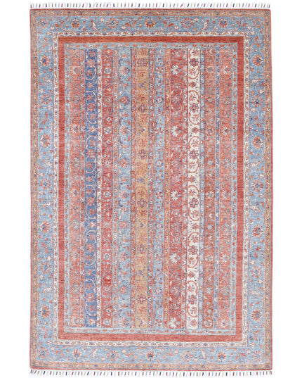 Shaal 5' 5" X 8' 4" Hand Knotted Wool Rug 5' 5" X 8' 4" (165 X 254) / Multi / Wool