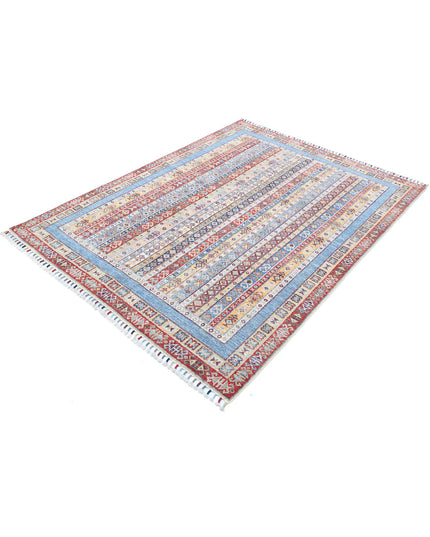 Shaal 4' 11" X 6' 7" Hand Knotted Wool Rug 4' 11" X 6' 7" (150 X 201) / Multi / Wool