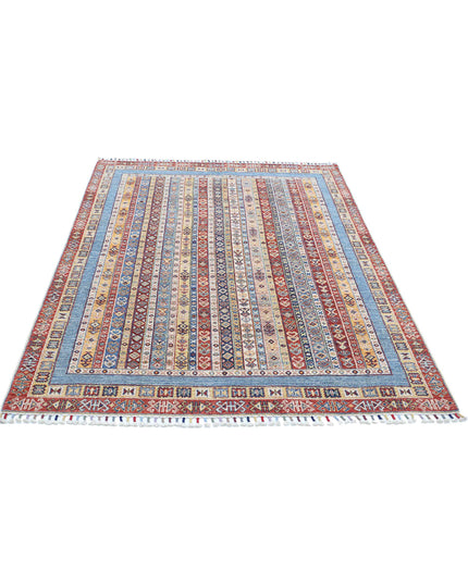 Shaal 4' 11" X 6' 7" Hand Knotted Wool Rug 4' 11" X 6' 7" (150 X 201) / Multi / Wool