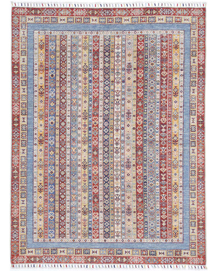 Shaal 4' 11" X 6' 7" Hand Knotted Wool Rug 4' 11" X 6' 7" (150 X 201) / Multi / Wool