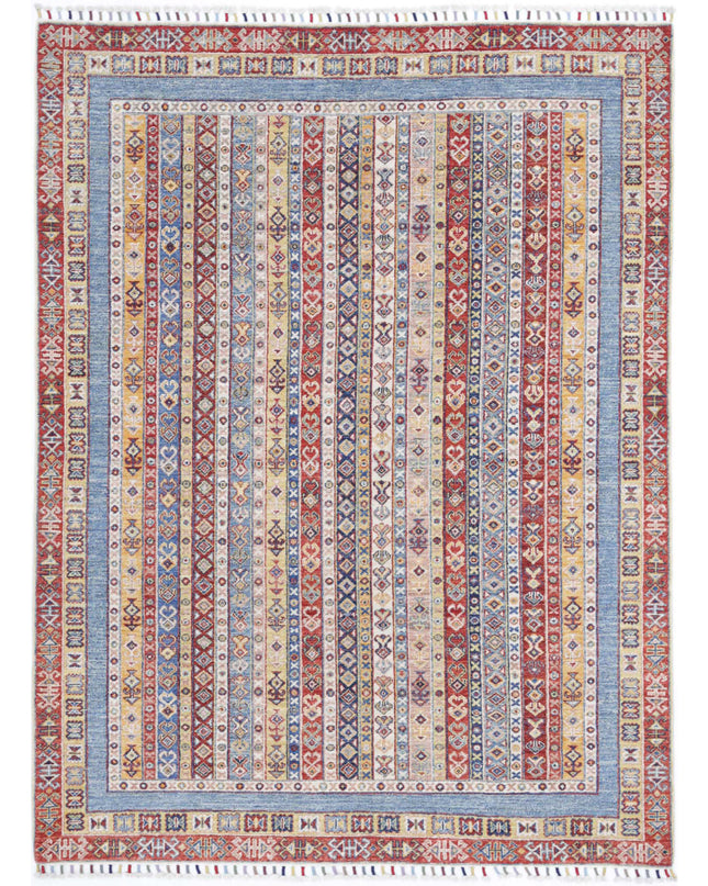 Shaal 4' 11" X 6' 7" Hand Knotted Wool Rug 4' 11" X 6' 7" (150 X 201) / Multi / Wool