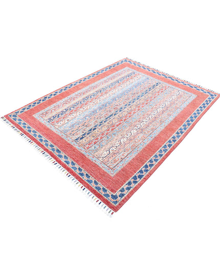 Shaal 5' 0" X 6' 6" Hand Knotted Wool Rug 5' 0" X 6' 6" (152 X 198) / Multi / Wool