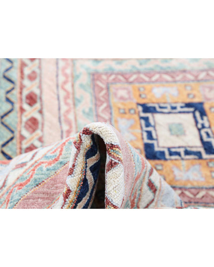 Shaal 4' 10" X 6' 8" Hand Knotted Wool Rug 4' 10" X 6' 8" (147 X 203) / Blue / Wool