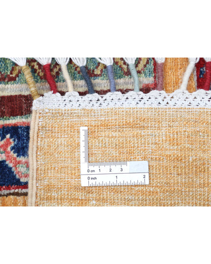 Shaal 4' 11" X 6' 6" Hand Knotted Wool Rug 4' 11" X 6' 6" (150 X 198) / Gold / Wool