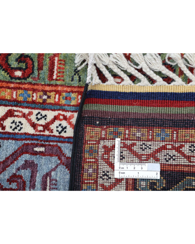 Shaal 4' 3" X 6' 2" Hand Knotted Wool Rug 4' 3" X 6' 2" (130 X 188) / Multi / Wool