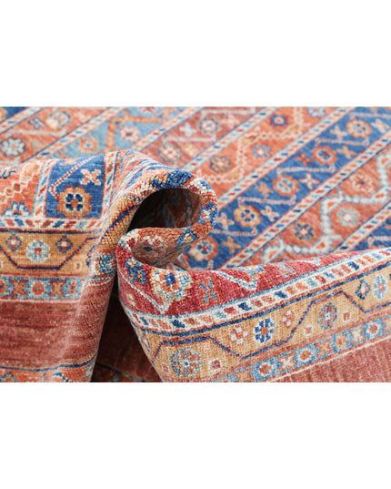 Shaal 5' 1" X 6' 8" Hand Knotted Wool Rug 5' 1" X 6' 8" (155 X 203) / Brown / Wool