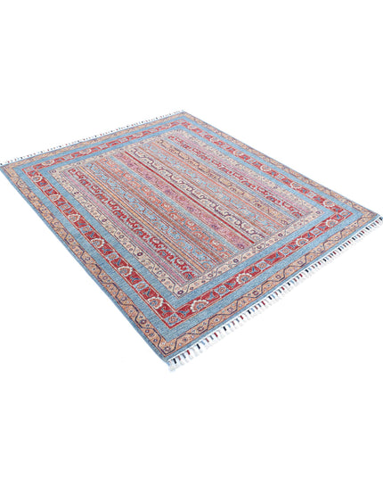 Shaal 5' 0" X 5' 9" Hand Knotted Wool Rug 5' 0" X 5' 9" (152 X 175) / Multi / Wool