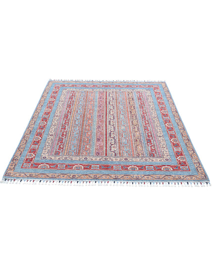 Shaal 5' 0" X 5' 9" Hand Knotted Wool Rug 5' 0" X 5' 9" (152 X 175) / Multi / Wool