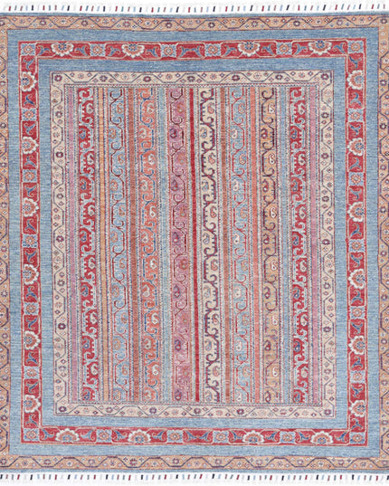 Shaal 5' 0" X 5' 9" Hand Knotted Wool Rug 5' 0" X 5' 9" (152 X 175) / Multi / Wool
