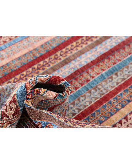 Shaal 5' 0" X 6' 9" Hand Knotted Wool Rug 5' 0" X 6' 9" (152 X 206) / Red / Wool