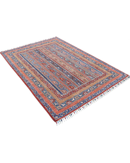 Shaal 4' 10" X 6' 9" Hand Knotted Wool Rug 4' 10" X 6' 9" (147 X 206) / Multi / Wool