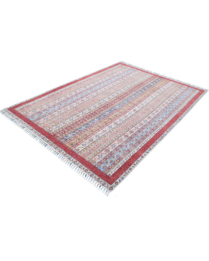 Shaal 5' 8" X 7' 9" Hand Knotted Wool Rug 5' 8" X 7' 9" (173 X 236) / Multi / Wool