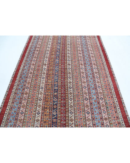 Shaal 5' 8" X 7' 9" Hand Knotted Wool Rug 5' 8" X 7' 9" (173 X 236) / Multi / Wool