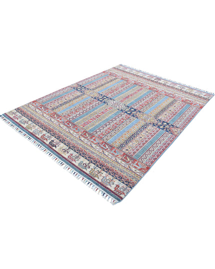 Shaal 5' 10" X 7' 8" Hand Knotted Wool Rug 5' 10" X 7' 8" (178 X 234) / Multi / Wool