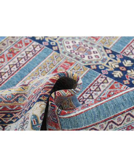 Shaal 5' 10" X 7' 8" Hand Knotted Wool Rug 5' 10" X 7' 8" (178 X 234) / Multi / Wool