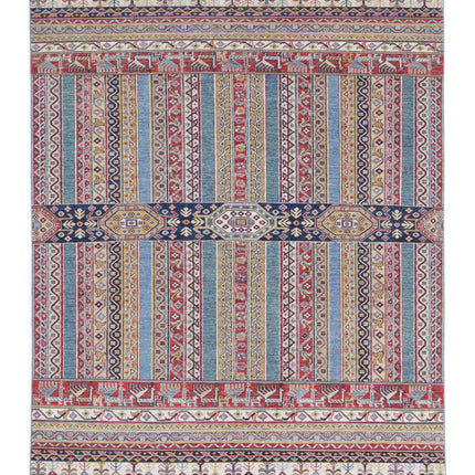 Shaal 5' 10" X 7' 8" Hand Knotted Wool Rug 5' 10" X 7' 8" (178 X 234) / Multi / Wool