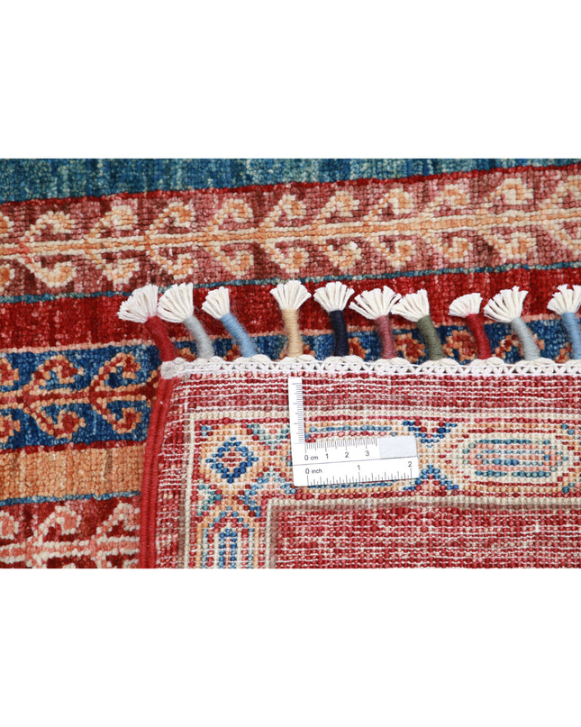 Shaal 4' 10" X 6' 3" Hand Knotted Wool Rug 4' 10" X 6' 3" (147 X 191) / Multi / Wool