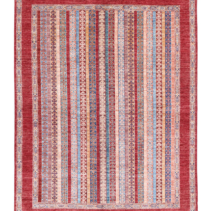 Shaal 4' 10" X 6' 3" Hand Knotted Wool Rug 4' 10" X 6' 3" (147 X 191) / Multi / Wool