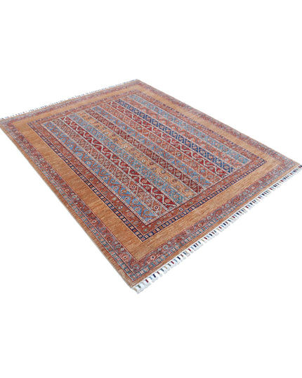 Shaal 5' 7" X 6' 9" Hand Knotted Wool Rug 5' 7" X 6' 9" (170 X 206) / Multi / Wool