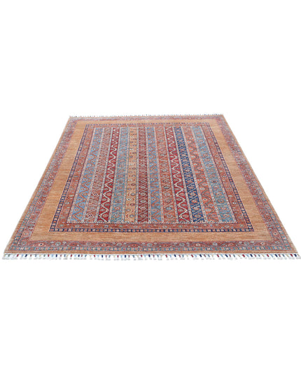 Shaal 5' 7" X 6' 9" Hand Knotted Wool Rug 5' 7" X 6' 9" (170 X 206) / Multi / Wool