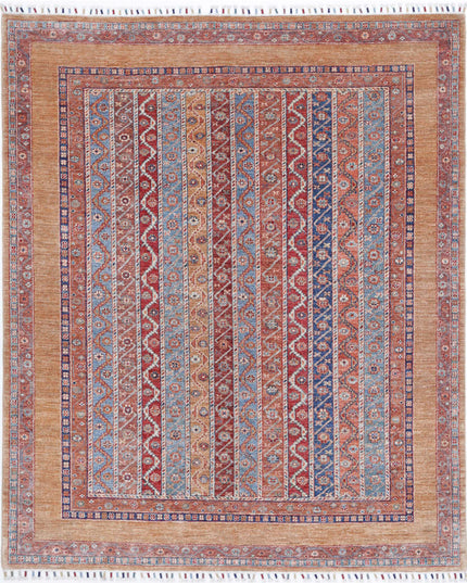 Shaal 5' 7" X 6' 9" Hand Knotted Wool Rug 5' 7" X 6' 9" (170 X 206) / Multi / Wool