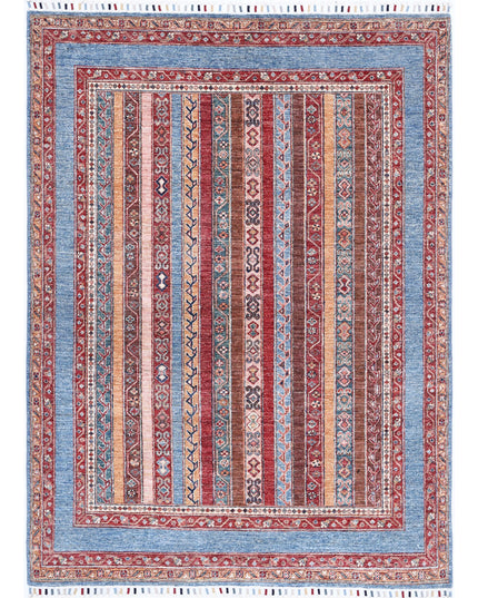 Shaal 4' 10" X 6' 5" Hand Knotted Wool Rug 4' 10" X 6' 5" (147 X 196) / Multi / Wool